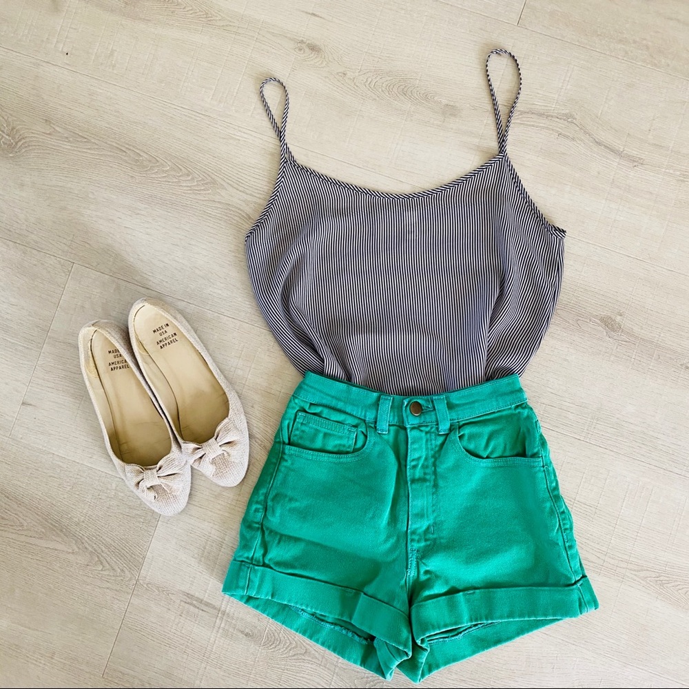 American Apparel chiffon striped camisole!
